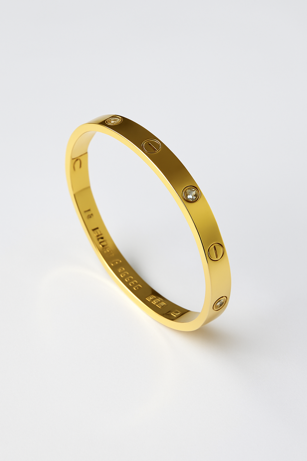 Cartier- Gold Love Bracelet with Crystals