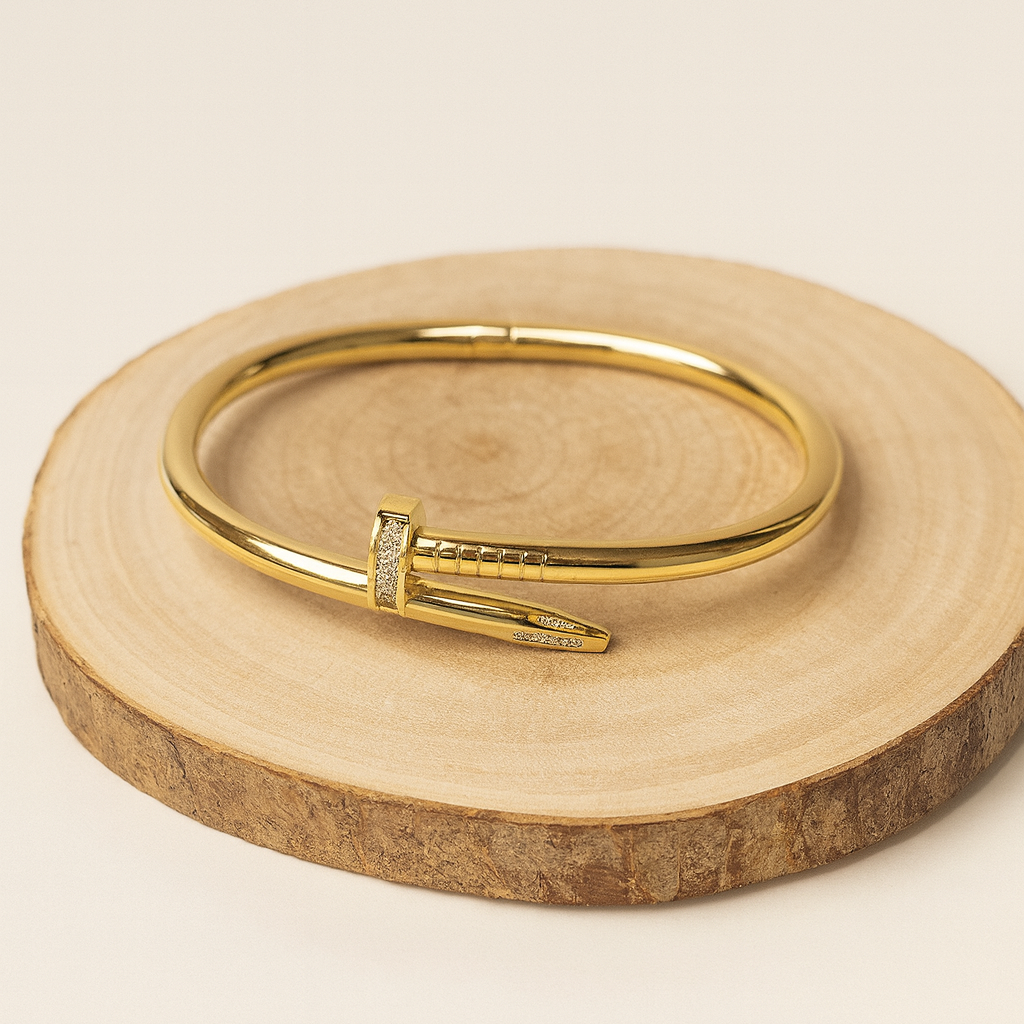 Gilded Nail Bangle