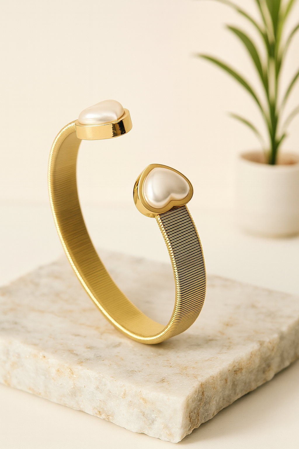 Heart of Gold Cuff