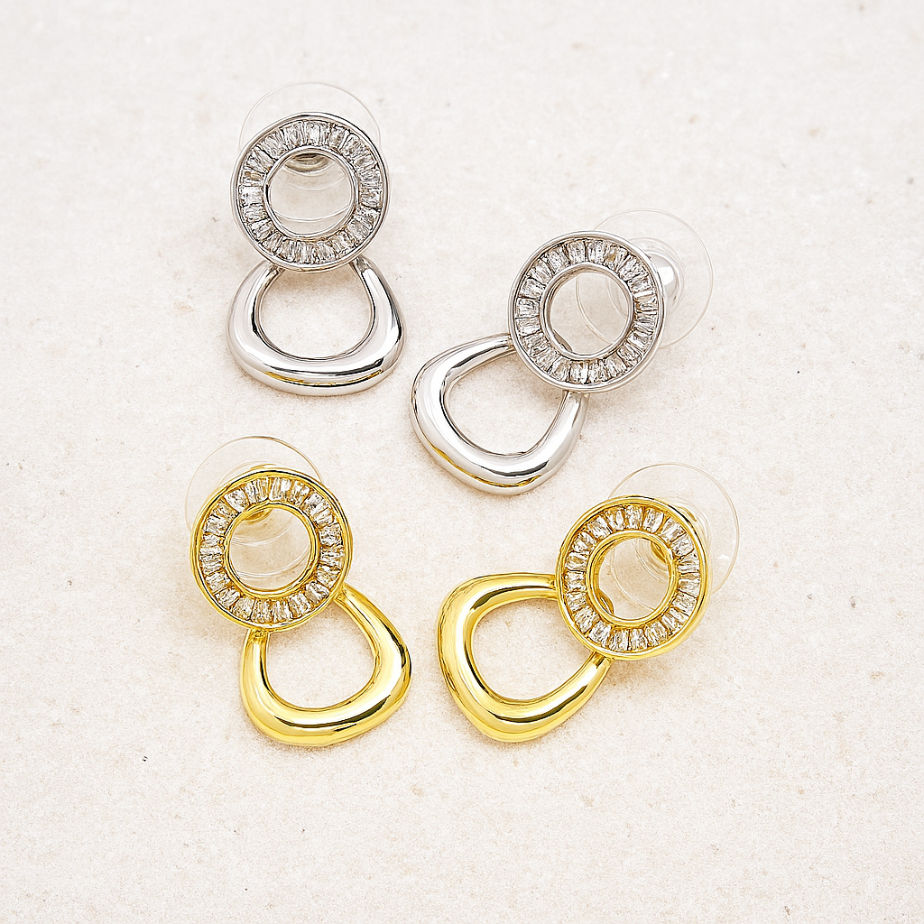 Orbit Luxe Drop Earrings