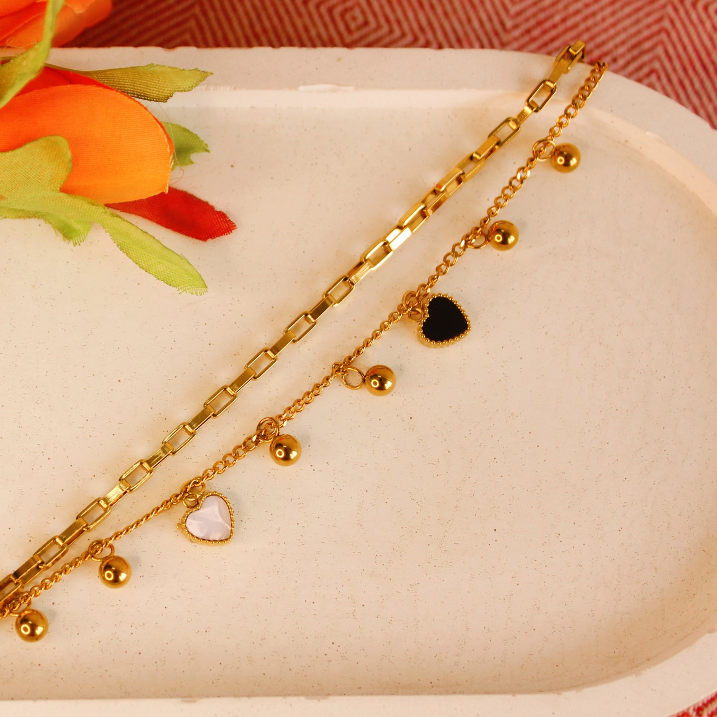 Duo Amore Charm Bracelets