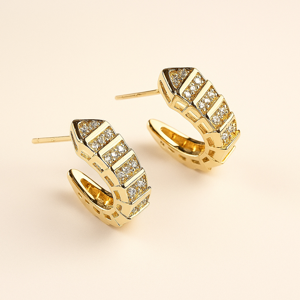 Golden Gleam Hoop Earrings