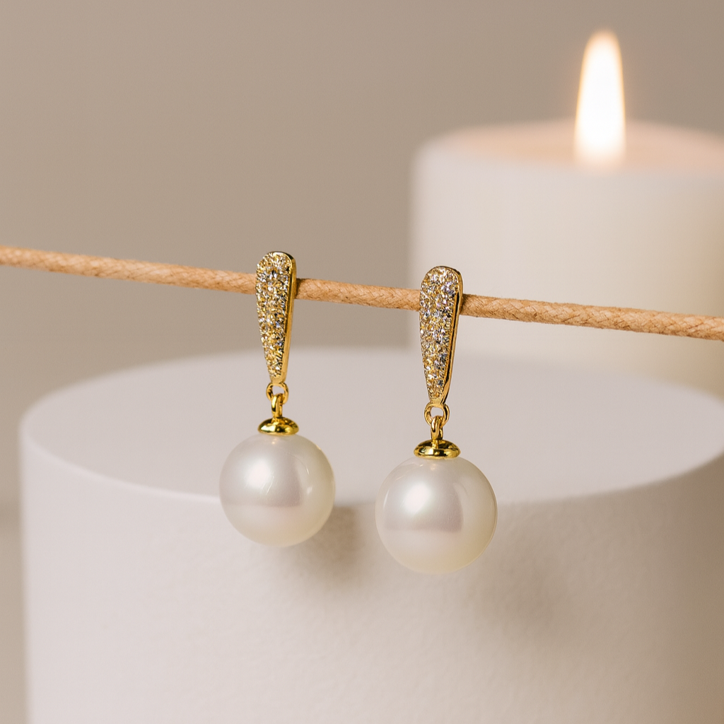 Lustrous Pearl Drop Earrings