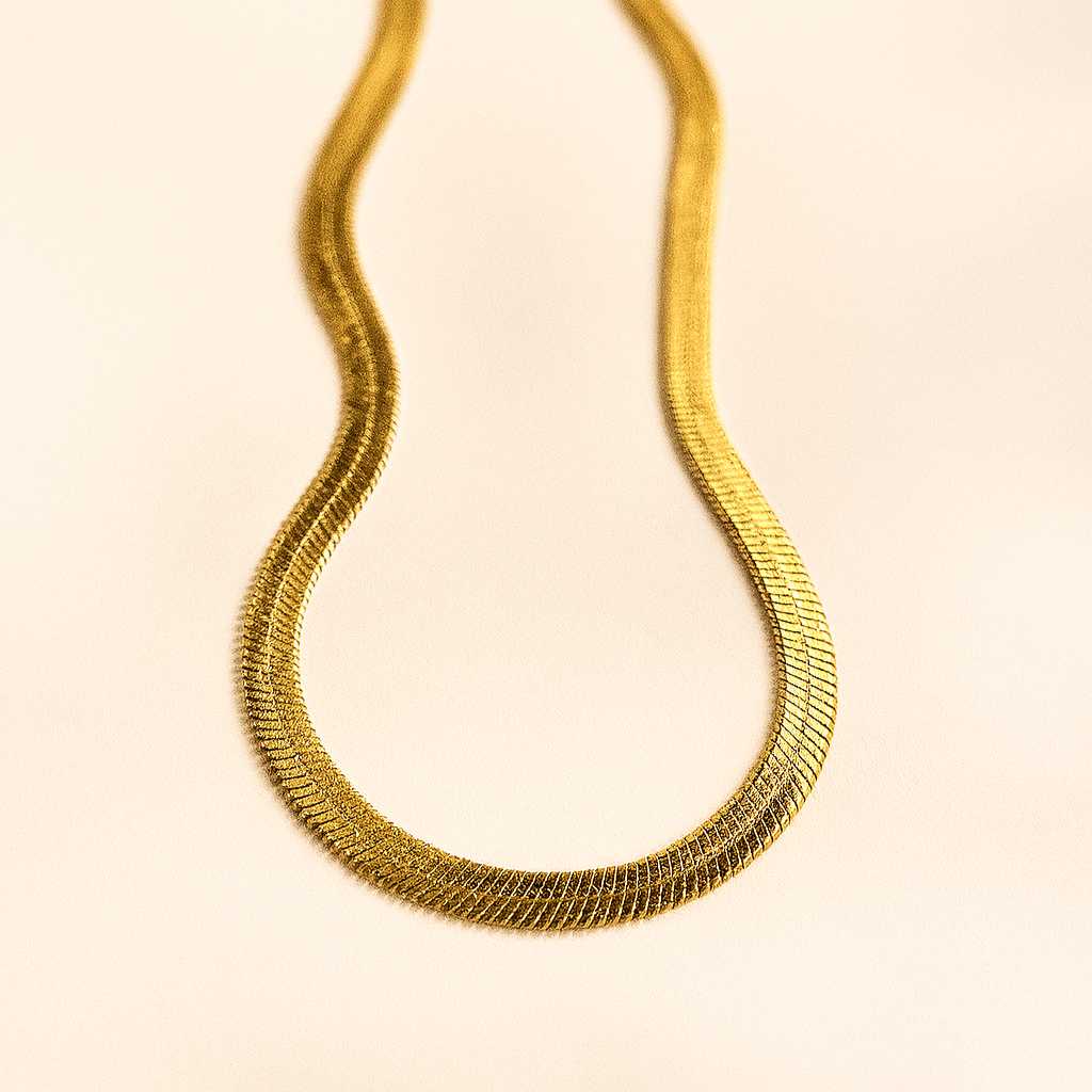 Luxe Gleam Herringbone Chain