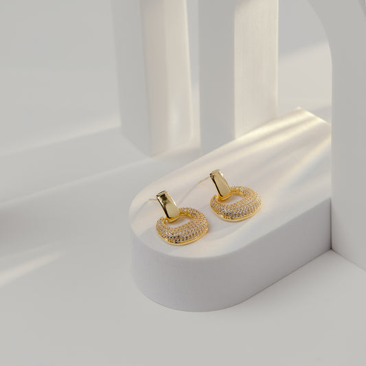 Midnight Glitz Drop Earrings
