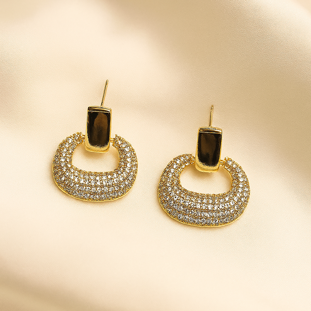 Midnight Glitz Drop Earrings