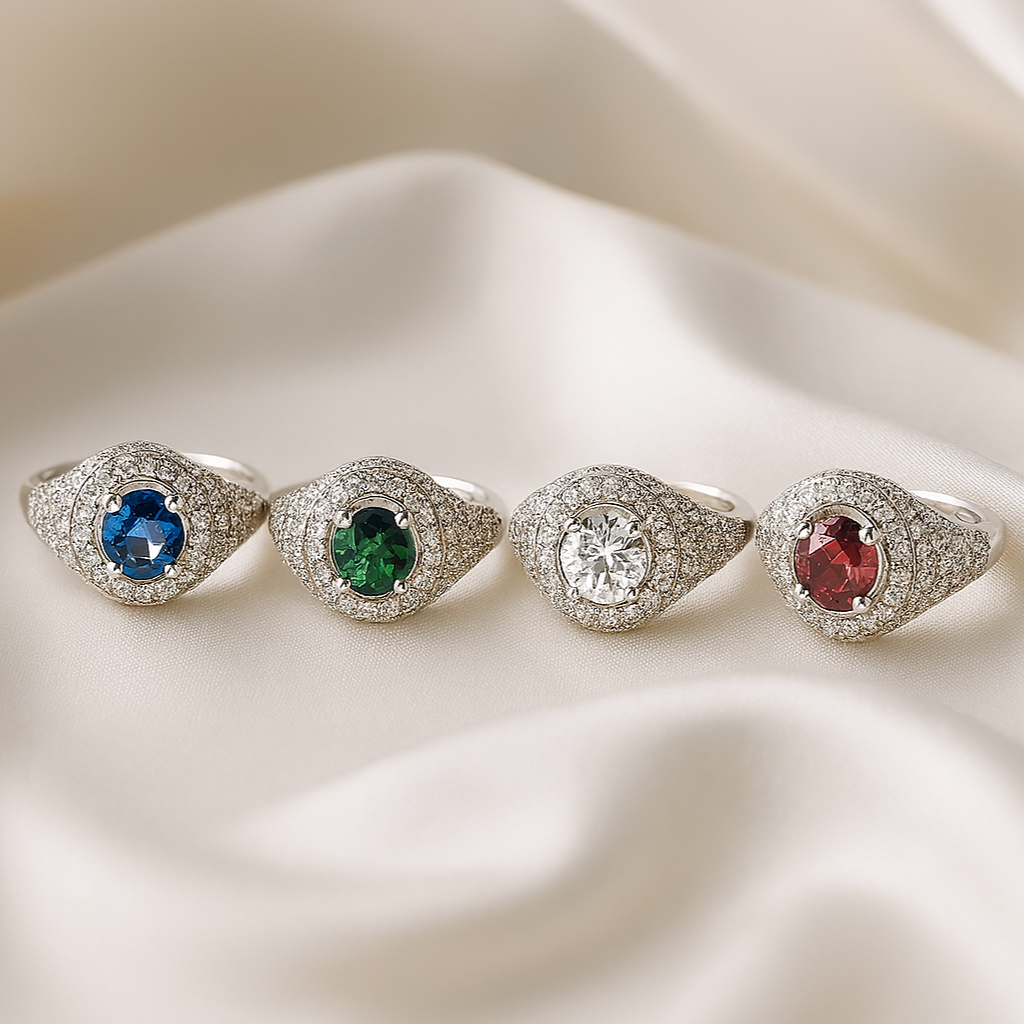 Radiance Royale – Adjustable American Diamond Rings