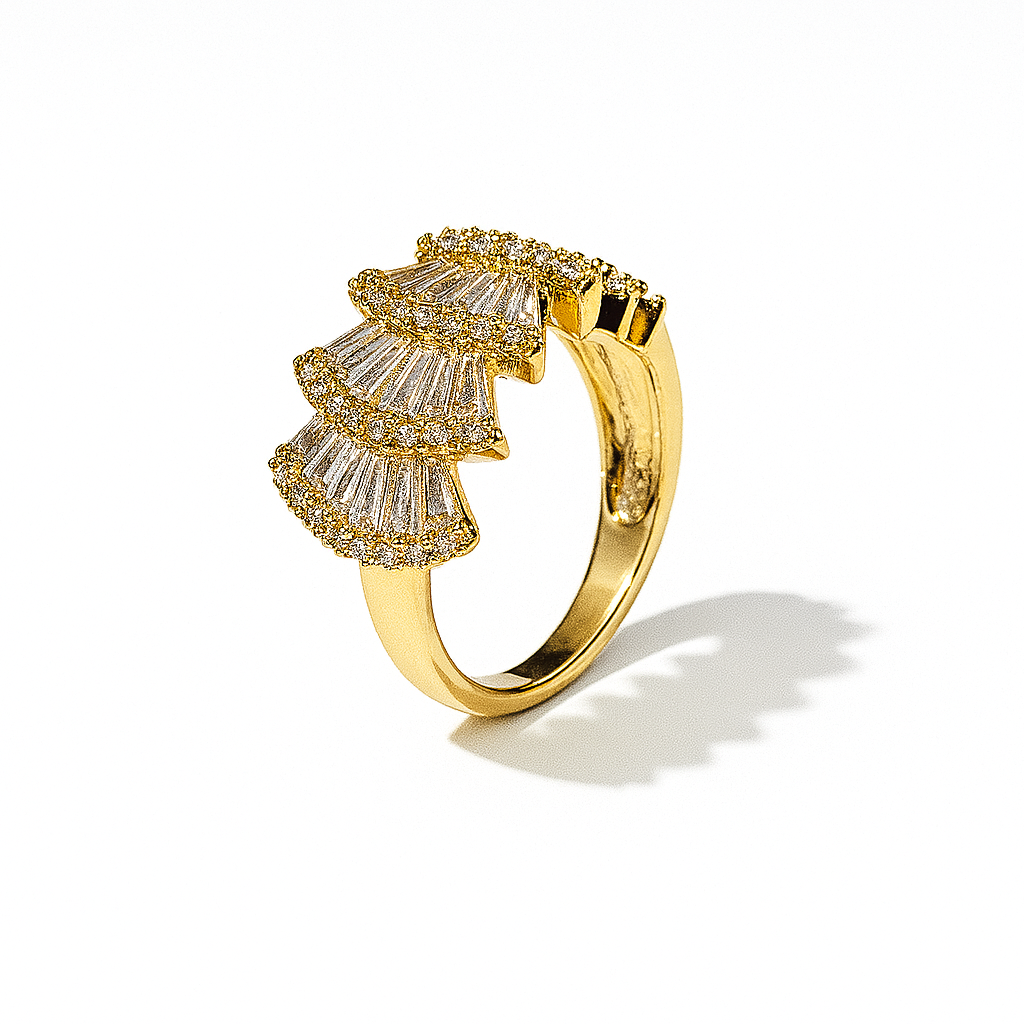 Radiant Royalty Gold Ring