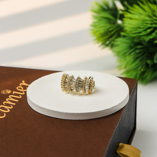 Radiant Royalty Gold Ring