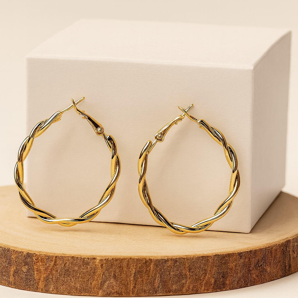 Twist of Elegance Hoops
