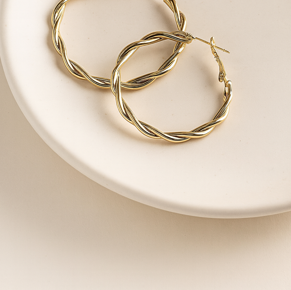Twist of Elegance Hoops